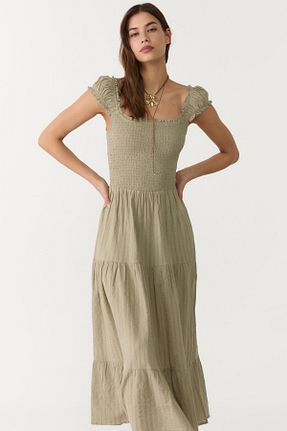لباس خاکی زنانه بافتنی Stradivarius - کد 906120597