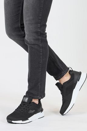 کفش اسنیکر مشکی مردانه بند دار Jump - کد 890245669