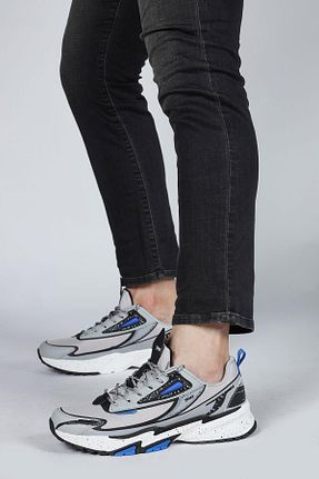 کفش اسنیکر طوسی مردانه بند دار Jump - کد 795479355