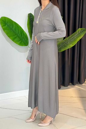 لباس حجاب طوسی زنانه رگولار Nuss - کد 906118461