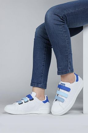 کفش اسنیکر آبی بچه گانه بند دار Jump - کد 795481358