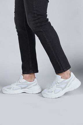 کفش اسنیکر سفید مردانه بند دار Jump - کد 738827169