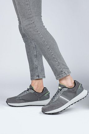 کفش اسنیکر مشکی مردانه بند دار Jump - کد 738819423