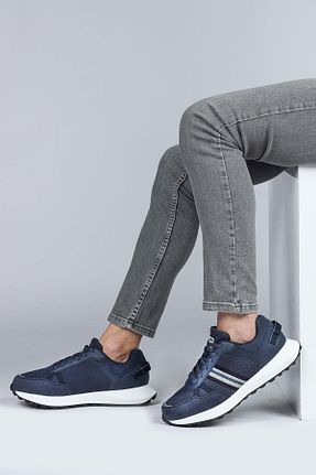 کفش اسنیکر طوسی مردانه بند دار Jump - کد 739400270