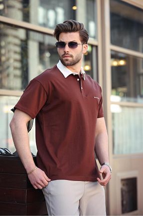 پولوشرت قهوه ای مردانه رگولار Madmext - کد 906138561