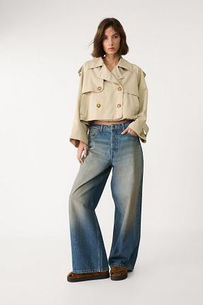 ترنچکت زنانه پلی استر Stradivarius - کد 917858500