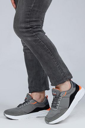 کفش اسنیکر طوسی مردانه بند دار Jump - کد 676160981