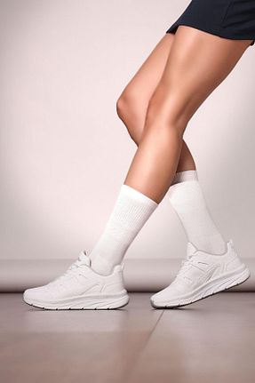 کفش اسنیکر سفید زنانه بند دار Jump - کد 378752079