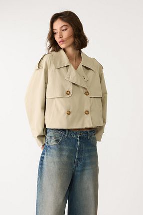 ترنچکت زنانه پلی استر Stradivarius - کد 917858500
