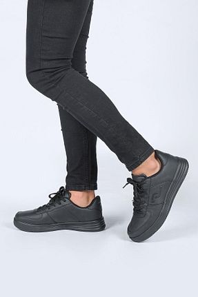 کفش اسنیکر مشکی مردانه بند دار Jump - کد 4389207