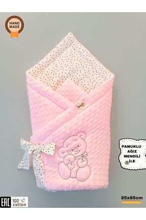 پتوی کودک و نوزاد صورتی پنبه ای Bebella - کد 886744448