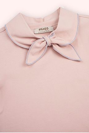 تیشرت صورتی بچه گانه رگولار Panço - کد 906171171