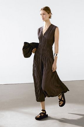 لباس قهوه ای زنانه بافتنی Massimo Dutti - کد 906174574