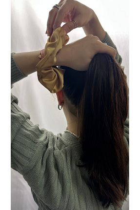 گیره سر زرد زنانه ساتن MegssStore - کد 906180360