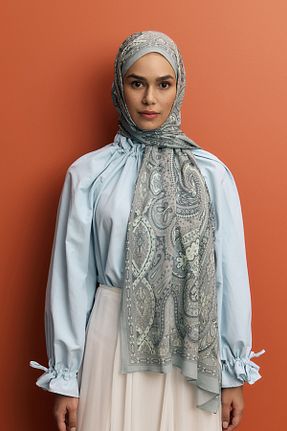 شال رنگی زنانه ابریشم Qef - کد 919768587