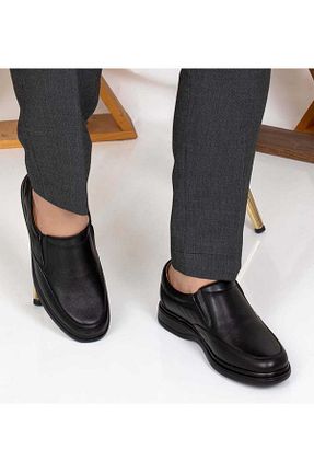 کفش کژوال مشکی مردانه چرم خالص sershoes - کد 906199010