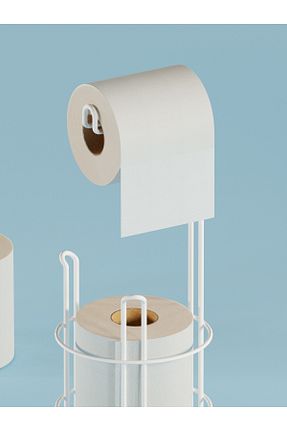 پایه دستمال توالت سفید فلزی SUNTEL BANYO MUTFAK AKSESUARLARI - کد 234127568