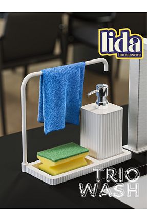 جا صابونی سفید پلاستیک Lida Houseware - کد 906203197