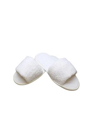 دمپائی سفید زنانه پارچه ای Ender Home - کد 260114347
