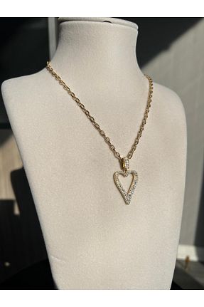 گردنبند استیل ( فولاد ) زرد زنانه استیل (فولاد) Store - کد 906210934