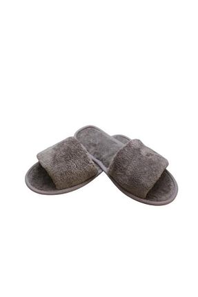 دمپائی خانگی طوسی زنانه پارچه ای Ender Home - کد 649477967