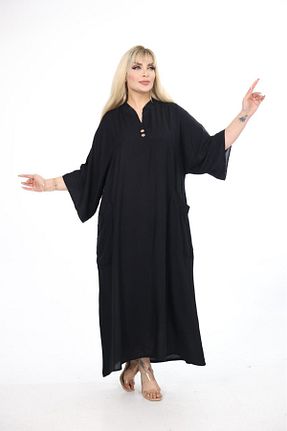 لباس سایز بزرگ مشکی زنانه بافتنی mervemoda - کد 919767793