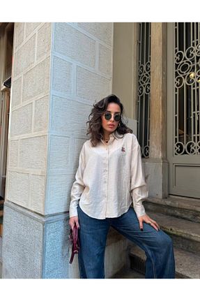 پیراهن بژ زنانه رگولار novalook - کد 906214845