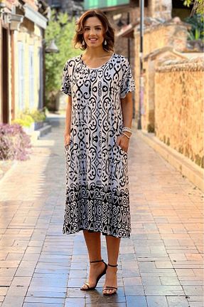 لباس سفید زنانه بافتنی Nevin Kaya Moda - کد 808401668