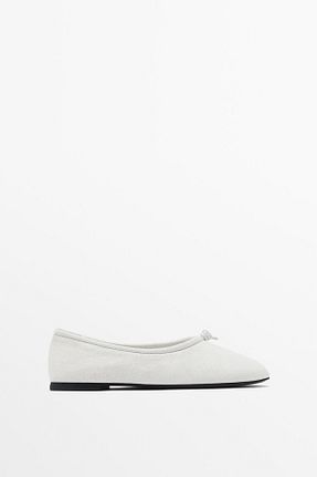 کفش کژوال سفید زنانه چرم خالص Massimo Dutti - کد 906233298