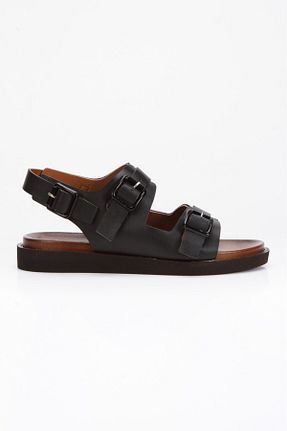 صندل مشکی زنانه پاشنه تخت mermaid shoes - کد 906242106