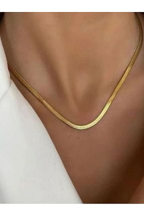 گردنبند استیل ( فولاد ) طلائی زنانه استیل (فولاد) tarzınzen - کد 850642515