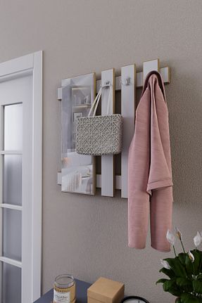 چوب لباسی سفید MDF zeo wood design - کد 458906637