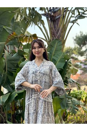 لباس طوسی زنانه بافتنی Castivo Fashion - کد 906279368