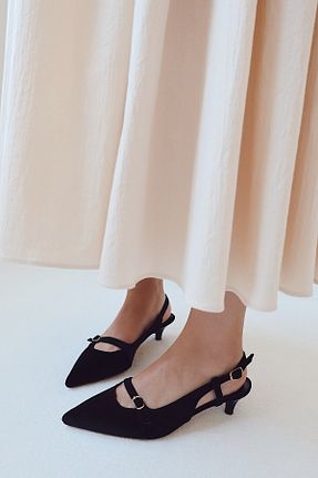 کفش پاشنه بلند کلاسیک رنگی زنانه چرم لاکی POLKA STORE - کد 906302895