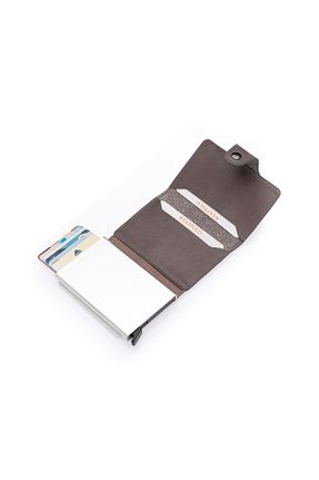 کیف پورتفوی و کلاچ قهوه ای مردانه چرم خالص Westpolo - کد 906316202