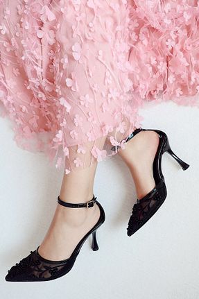 کفش مجلسی مشکی زنانه پارچه ای POLKA STORE - کد 906323035