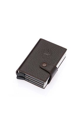 کیف پورتفوی و کلاچ قهوه ای مردانه چرم خالص Westpolo - کد 906324864