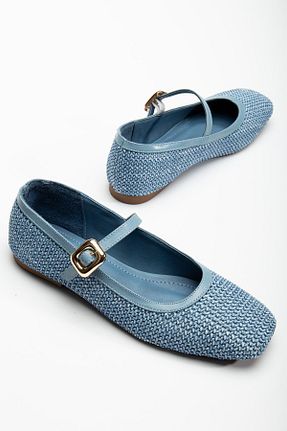 بابت آبی زنانه Dilimler Ayakkabı - کد 906337950