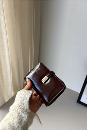 کیف پول قهوه ای زنانه سایز متوسط Yuka Atelier - کد 906350838