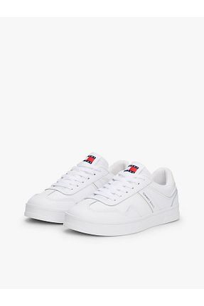 کفش اسنیکر سفید زنانه چرم اصل Tommy Hilfiger - کد 901396277