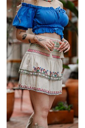 بلوز آبی زنانه رگولار Miss Boheme - کد 906375658
