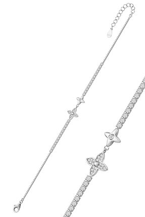دستبند نقره زنانه 925 عیار Söğütlü Silver - کد 906389565