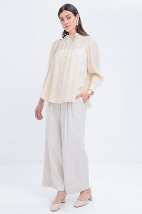 پیراهن حجاب بژ زنانه Relaxed ALLDAY - کد 906407766