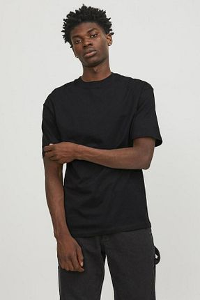 تیشرت مشکی مردانه یقه دوچرخه Jack & Jones - کد 803057513