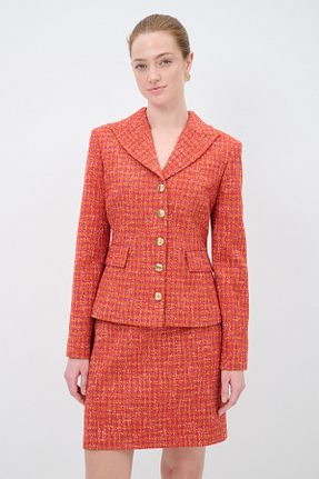 کت نارنجی زنانه Fitted adL - کد 906416799