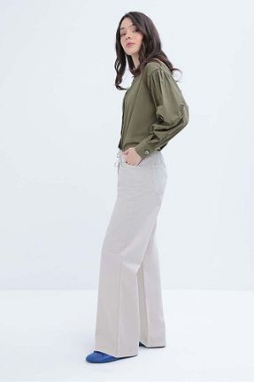 شلوار حجاب بژ زنانه بافتنی ALLDAY - کد 906414054