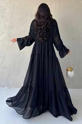 کلاه و ابایا مشکی زنانه بافتنی MELEK ARAZ - کد 906428200