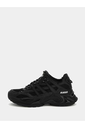 کفش اسنیکر مشکی زنانه بند دار Guess - کد 804349704
