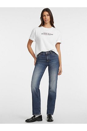 تیشرت سفید زنانه Boxy Guess - کد 844037043