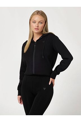 سوئیشرت مشکی زنانه طرح دار Guess - کد 640342443